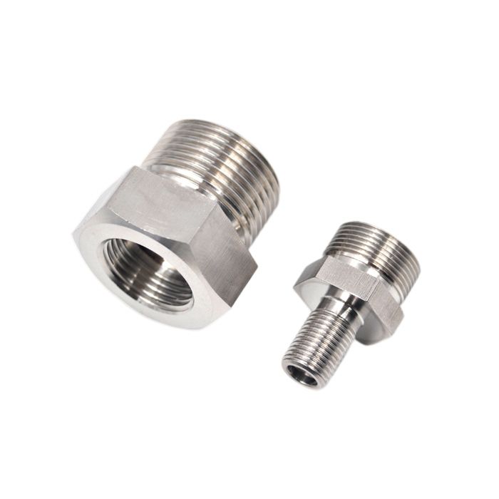 CNC megmunkálás rozsdamentes acél menetadapter